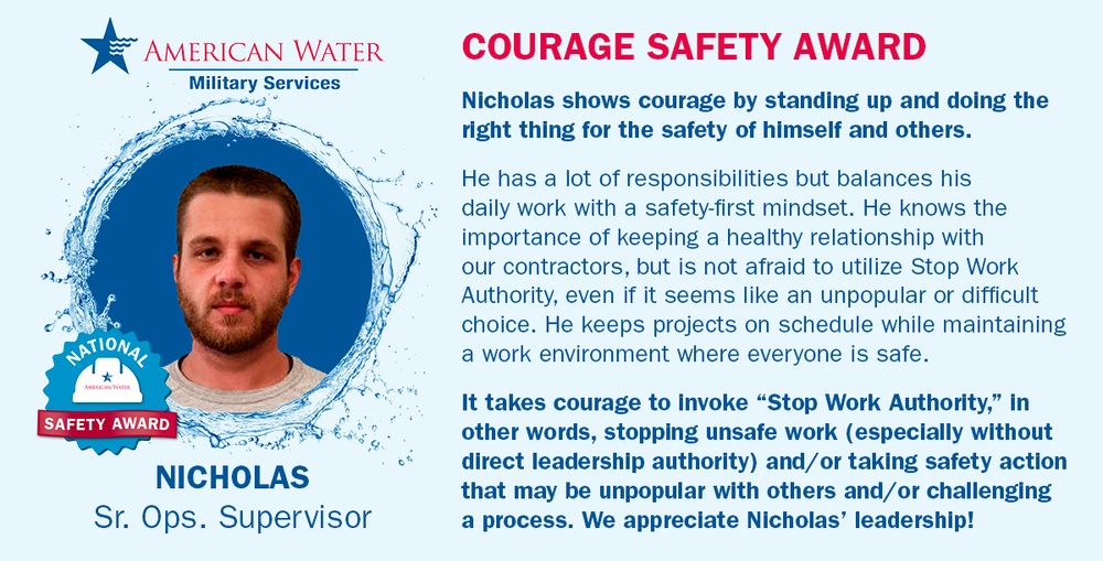 Courage safety Award