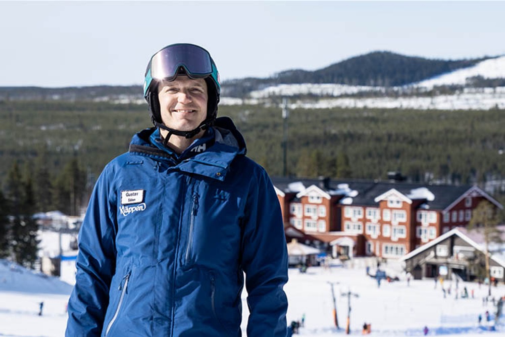 Gustav Eriksson, VD på Kläppen Ski Resort