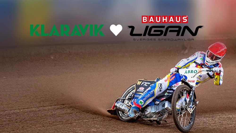 Klaravik är ny huvudpartner till svenska högstaligan i speedway, Bauhaus-ligan. 