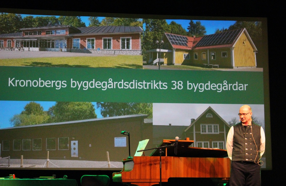 Kenneth Lundgren inviger Bygdegårdarnas Riksförbunds stämma 2022. Foto Sandra Carlsson