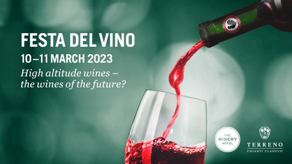 Invitation to Festa del Vino 2023 at the Winary Hotel in Stockholm, March 10-11.