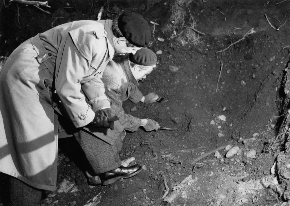 Utgrävningen i Berg 1953.