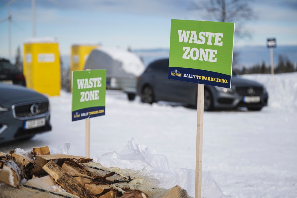 Waste Zone at Rally Sweden 2022. Foto: Rally Sweden/McKlein
