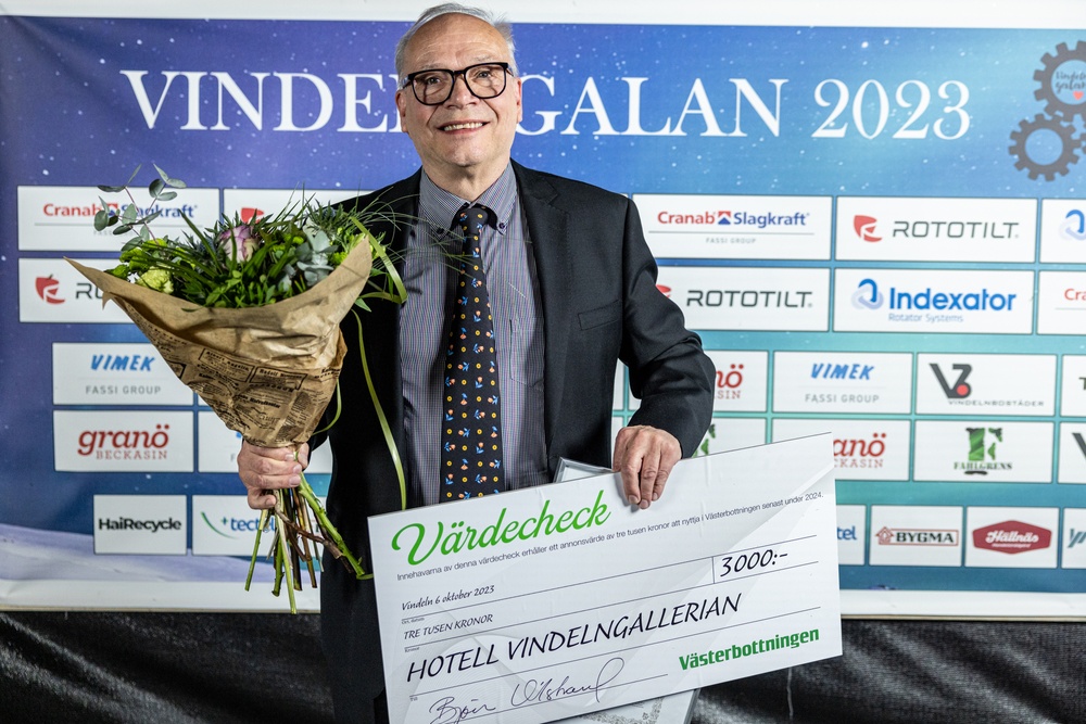 Årets varumärke, Västerbottningens pris - Hotell Vindelngallerian 
Lennart Nyberg