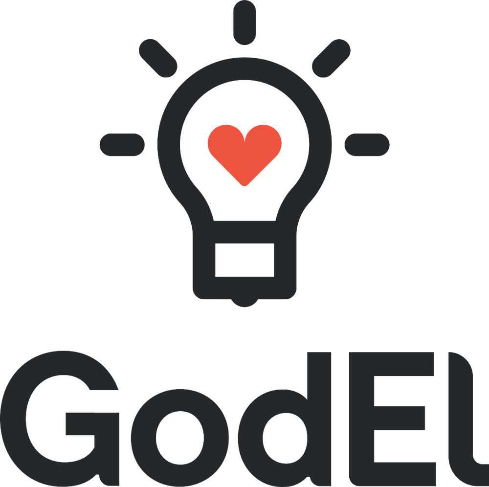 GodEl logotyp stående - postitiv