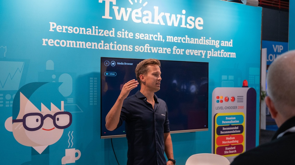 Mark, CCO Tweakwise, presenting Tweakwise at Webwinkel Vakdagen