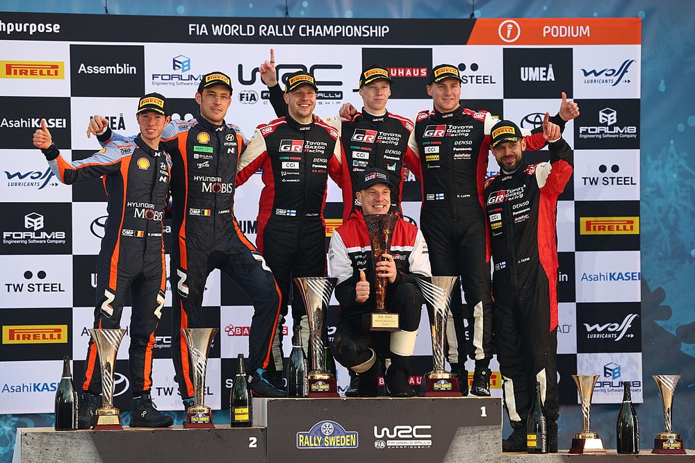 Podium WRC Rally Sweden