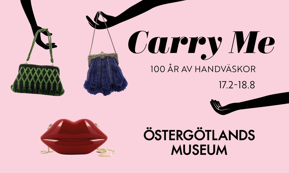 Konceptbild för utställningen Carry Me – 100 år av handväskor.