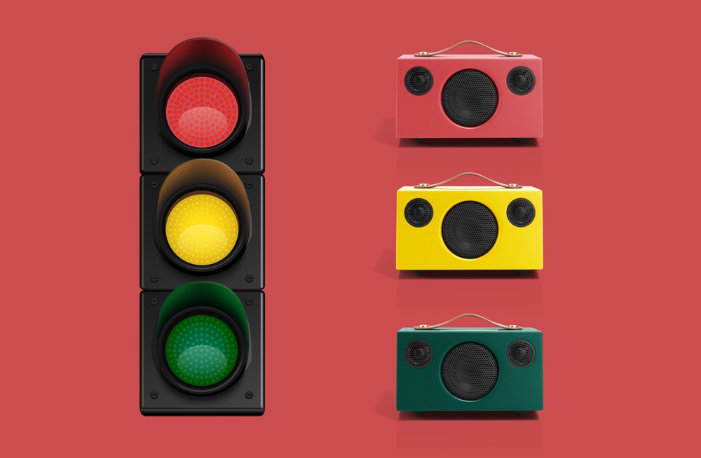 Audio Pro T3+ Traffic light colours