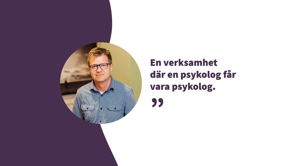 Martin Davidson, psykolog och PLA på WeMind i Helsingborg