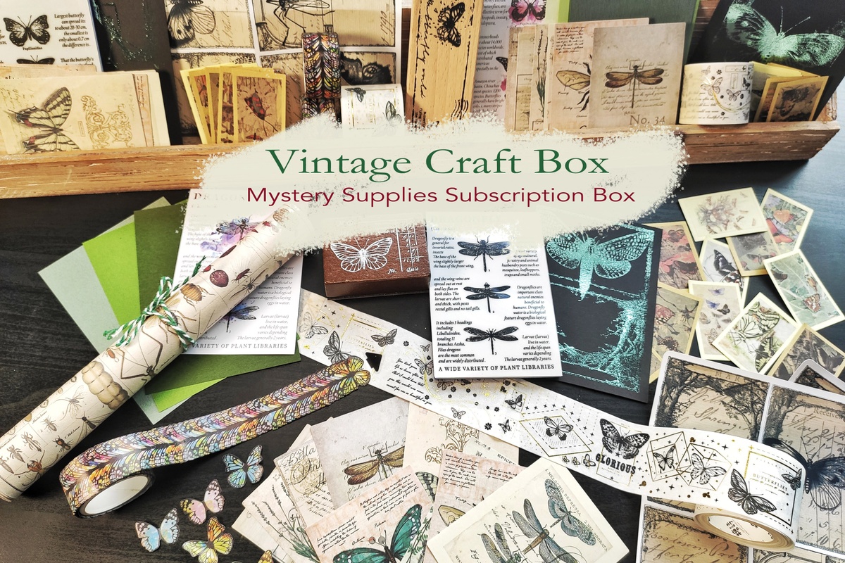 Vintage Craft Box By Cora Crea Crafts Subscription Box Cratejoy 0437