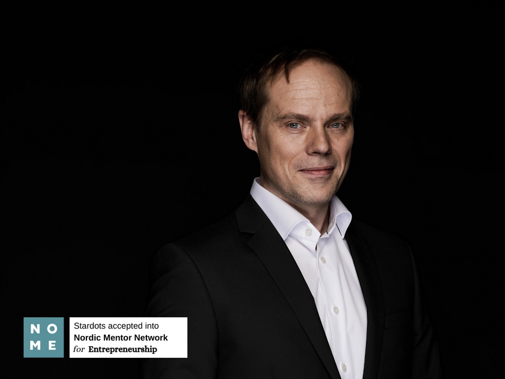 Foto: Daniel Petrini, vd på Stardots som har blivit antagna till NOME, Nordic Mentor Network for Entrepreneurship