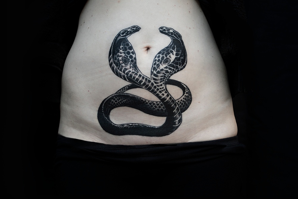 Tatuering och foto: Stefania Monni, tatuerare i Barcelona