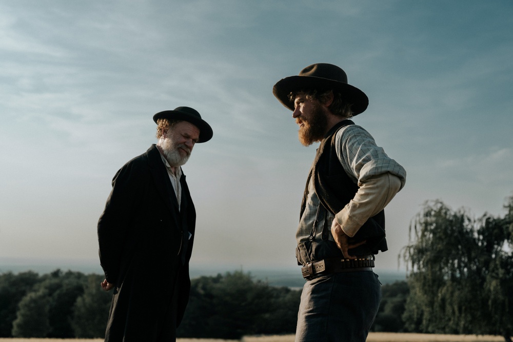 John C Reilly and Johnny Flynn in A Prayer For the Dying. Photo: Łukasz Bąk