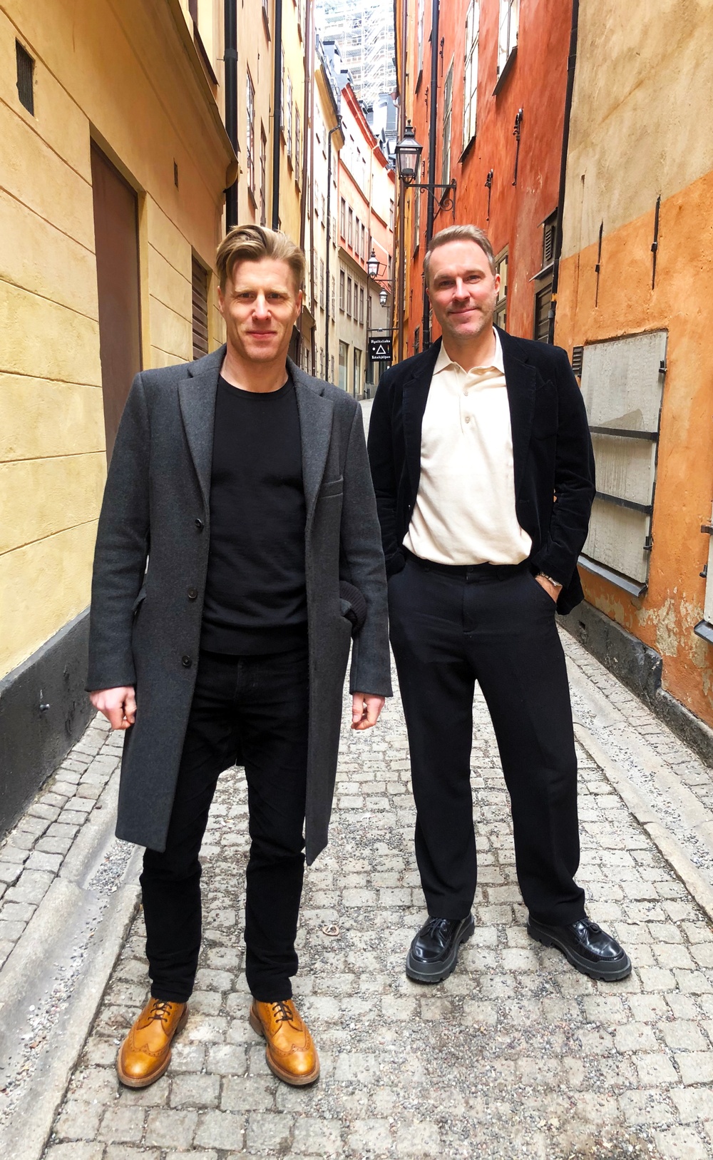 Tobias Nielsén, förlagschef Volante, och Johan Wirfält, ny förläggare.