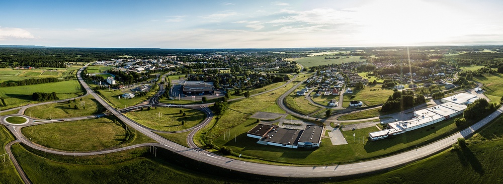 Drönarbild Skara