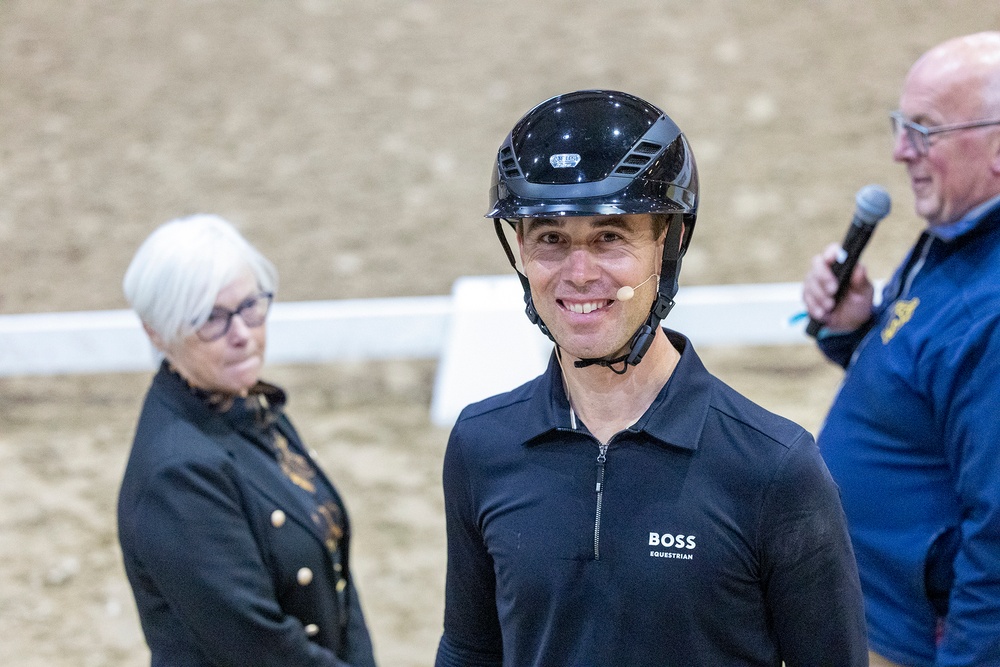 Benjamin Werndl, testryttare vid 4-års-finalen 2023 återkommer 2024 som testryttare och med en clinic presenterad av KRAFFT. Foto: Roland Thunholm