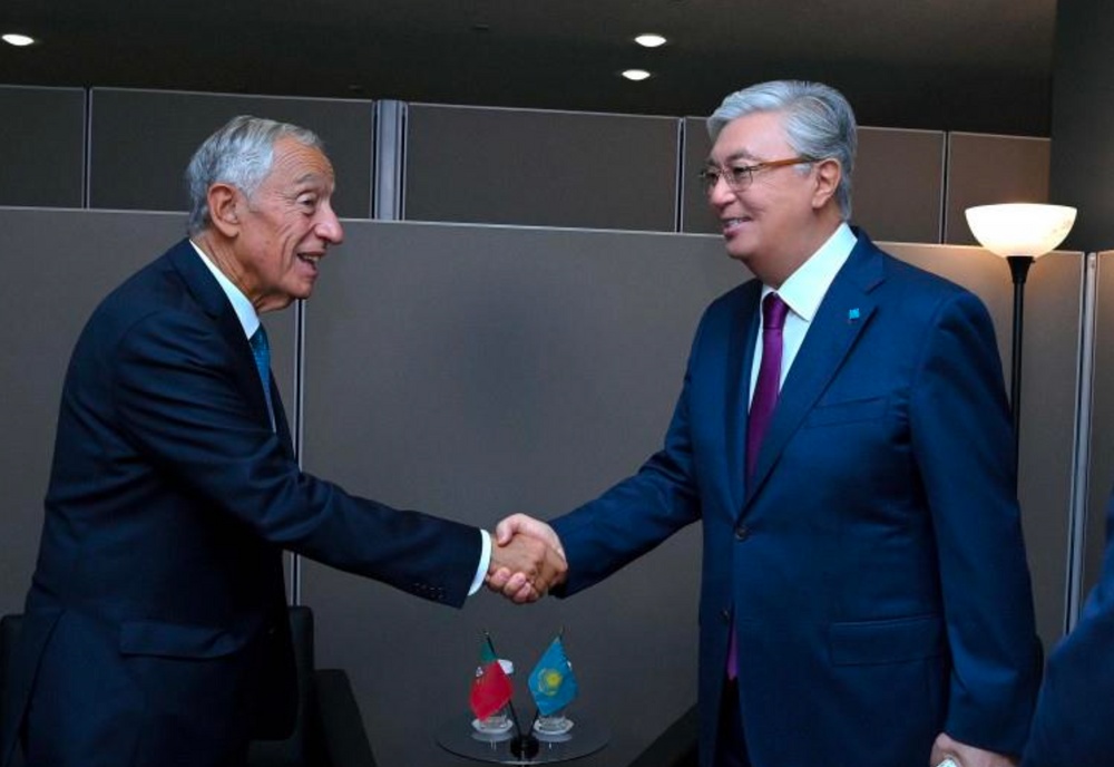 Tokayev with President of Portugal Marcelo Rebelo de Sousa. Photo credit: Akorda.