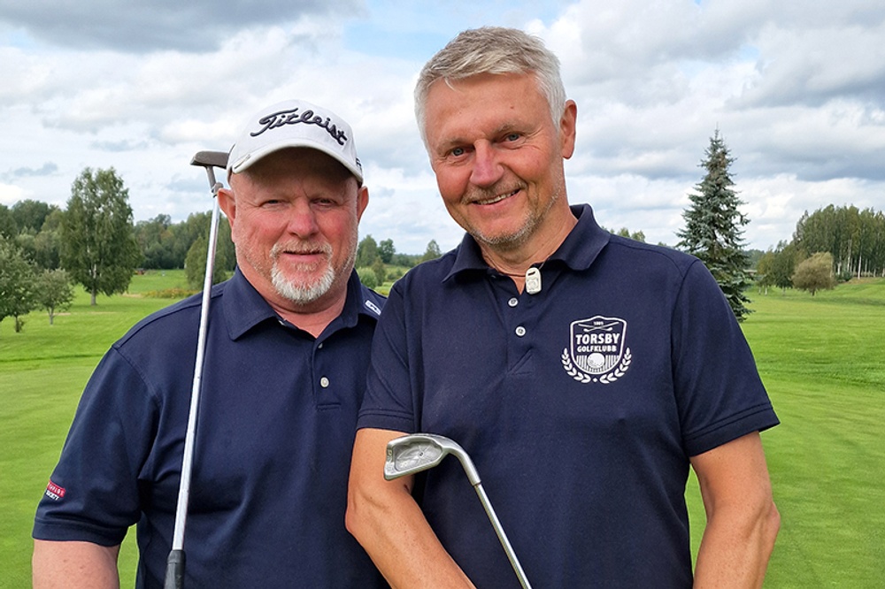 Finalist Förening/grupp, Torsby Golfklubb, representeras av AndersOlsson och Peter Dahlström.