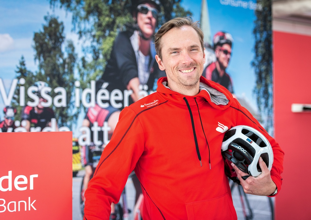 Johan Olsson på plats under Cykelveckan