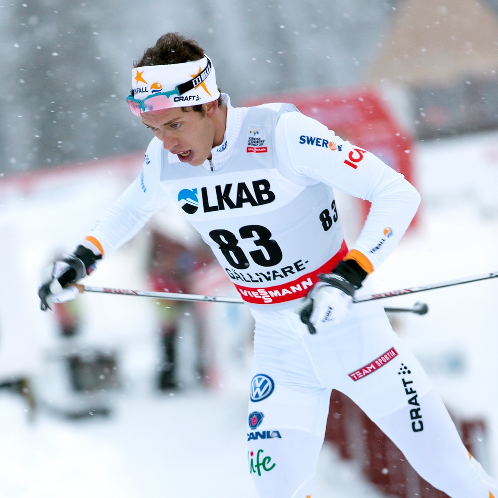 Världseliten kommer till Hellnerstadion som fick sitt namn efter Marcus Hellner som formades vid Gällivare skidgymnasium. Foto: Michael Renström