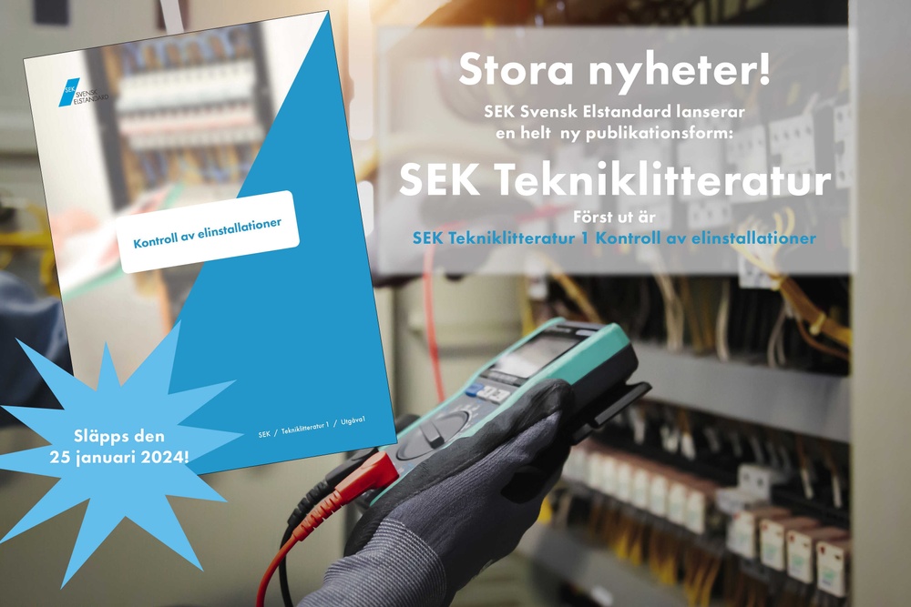 Ny publikationsform från SEK Svensk Elstandard, SEK Tekniklitteratur