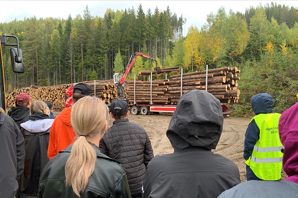 Framtidsdagarna på studiebesökhos Ransby Åkeri och Nygrens Skogstransporter 2022. 