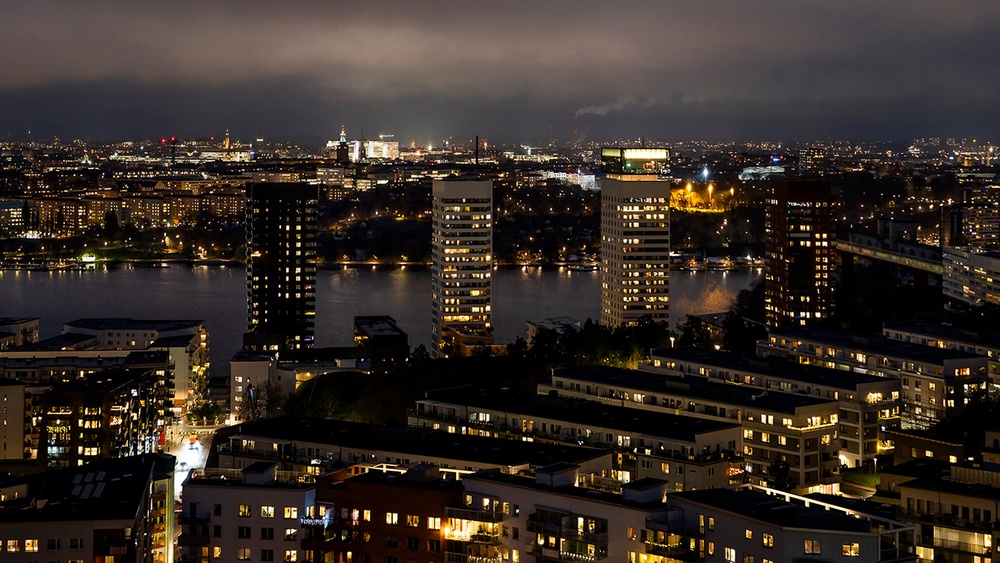 Utsikt från brf Beundra i Årstaberg