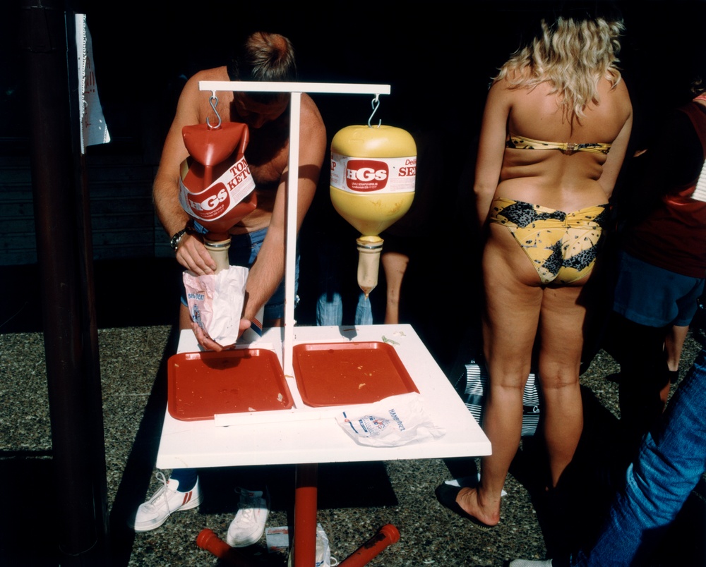 Bild: Lars Tunbjörk, Skara sommarland, 1988
ur serien Landet utom sig