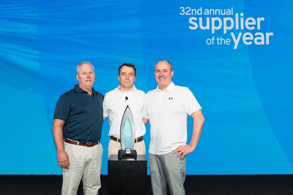 Gentex team members at the 32nd Annual Supplier of the Year awards at GM.