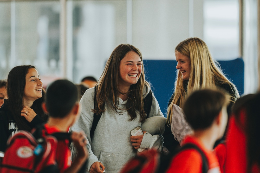 Gothia Cup participants arriving. 