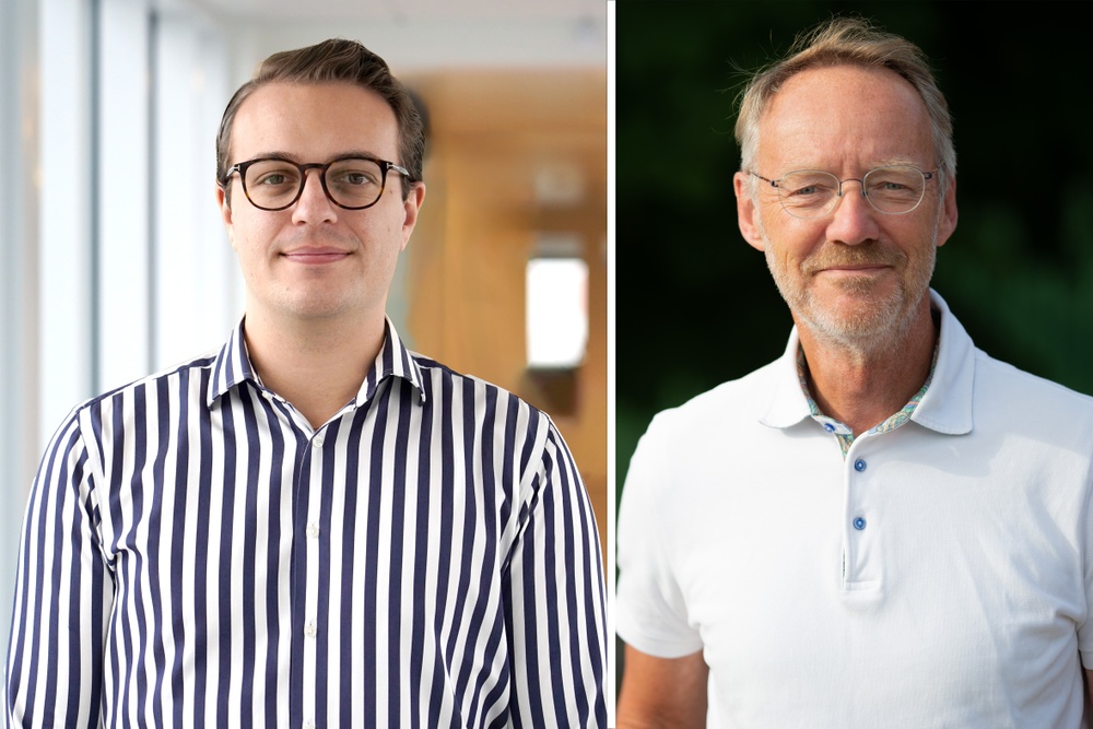 Simon Skoglund, renhållningschef på Ohlssons, och Robert Svensson, vd på LSR