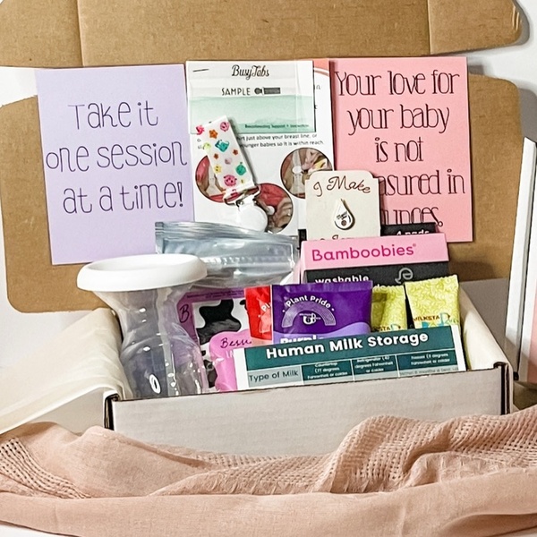 Milk Crate Breastfeeding Essentials Box