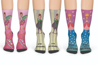 Monthly Girl Power Socks with Custom Face Photo 3
