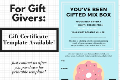 Mix Box Subscription Box By Homemade Bakers Cratejoy