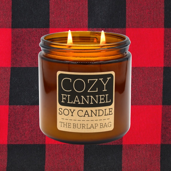 Cozy Flannel - Soy Candle 16oz