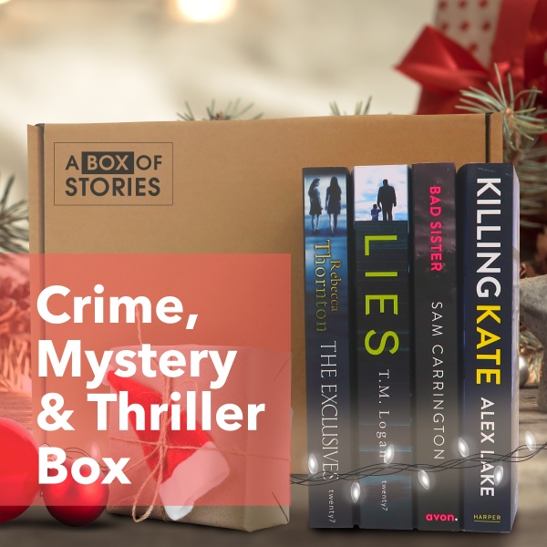 December Christmas Gift Monthly Crime, Thriller and Mystery Box of 4 NEW Books