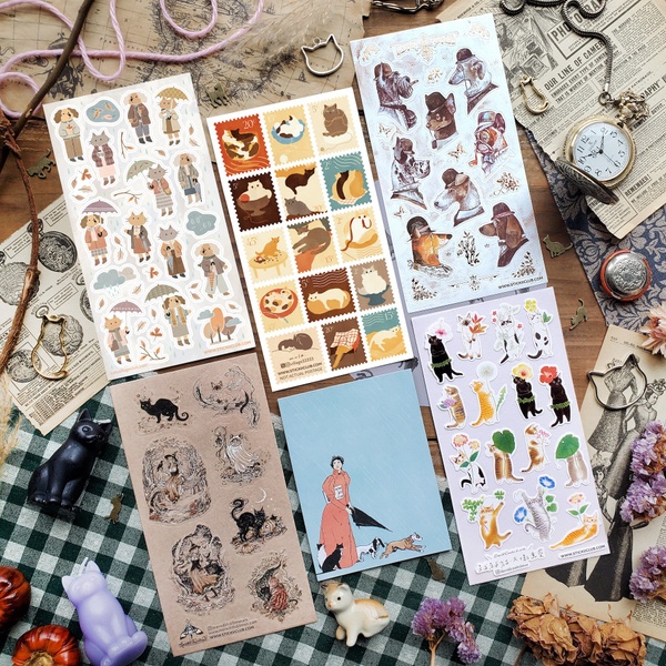 October Vintage Pack: Raining Cats and Dogs