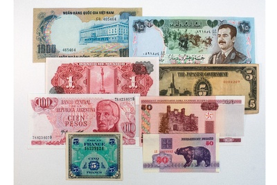 World paper money from Venture in History Photo 3