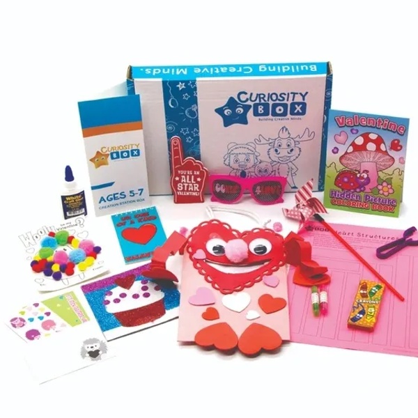 Valentine's Love XOXO Craft & Activity Box for Ages 5-7