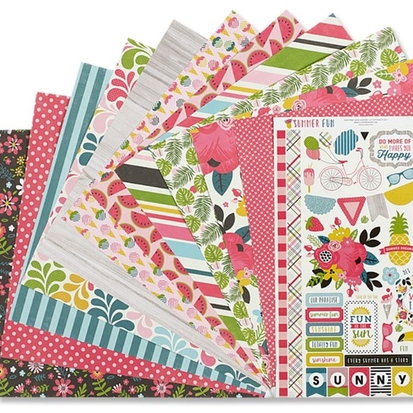 August 2020 - Summer Fun Themed Scrapbooking & Crafting Kit