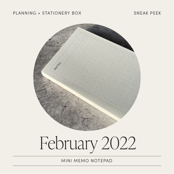 February 2022 Penspiration and Planning + Stationery Box