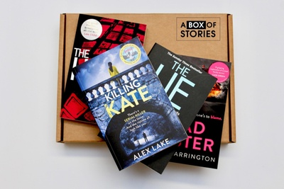Monthly Fiction Box of 4 Surprise Books - Mystery Book Gift Box For Book Lovers Photo 2