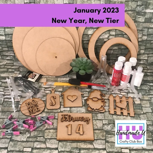January 2023 Crafty Club Box - New Year, New Tiers