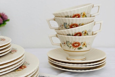Vintage Teacup Club Duo - Teacup and Saucer Photo 3
