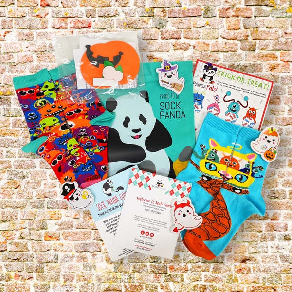 October 2022 Panda Pal Kids Socks (with extras)