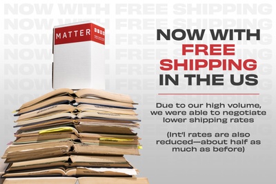 Matter box contains a variety of science-related items and now ships free in the US and reduced rates internationally