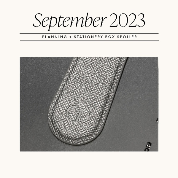 September 2023 Penspiration and Planning + Stationery Box