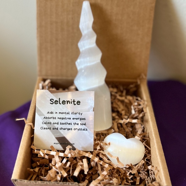 Stone and Sage Premium Box Set ~ For the love of Selenite ~ 