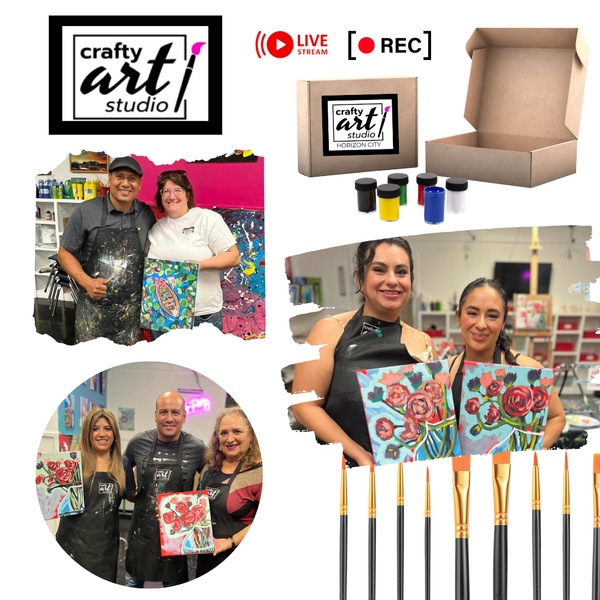 Art Club, Paint Nite Box - Monthly Acrylic Painting Tutorials